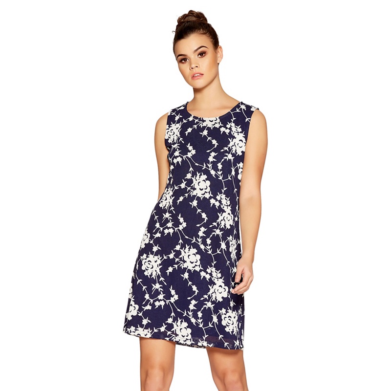 Quiz - Navy Flower Print Tunic Dress Review