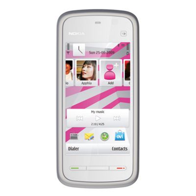Nokia Pink 5230 PAYG prepay mobile phone