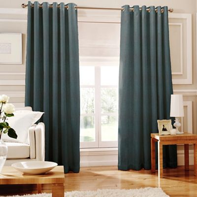 Whiteheads Ripple Kingfisher Lined Eyelet Curtains- at Debenhams