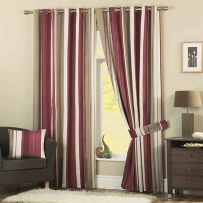 Dreams n Drapes - Whitworth Claret Lined Curtains