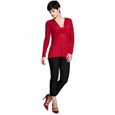 HotSquash Red Pintuck Top With ThinHeat | Debenhams