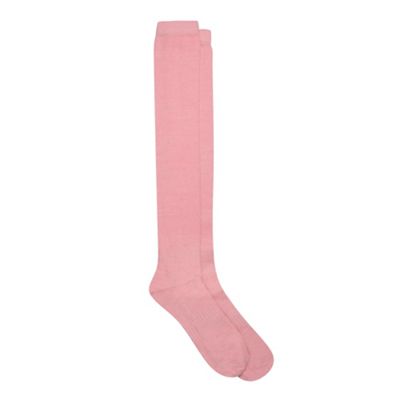 Pink Knee High Thermal Socks