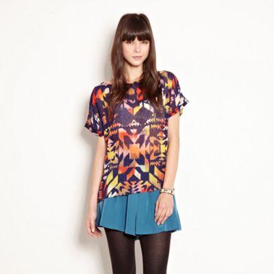 Multicoloured Navaho Ikat Print T-Shirt