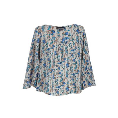 Warehouse Linear poppy blouse