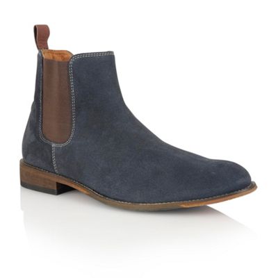 Lotus Navy suede 'Burton' mens shoes- at Debenhams