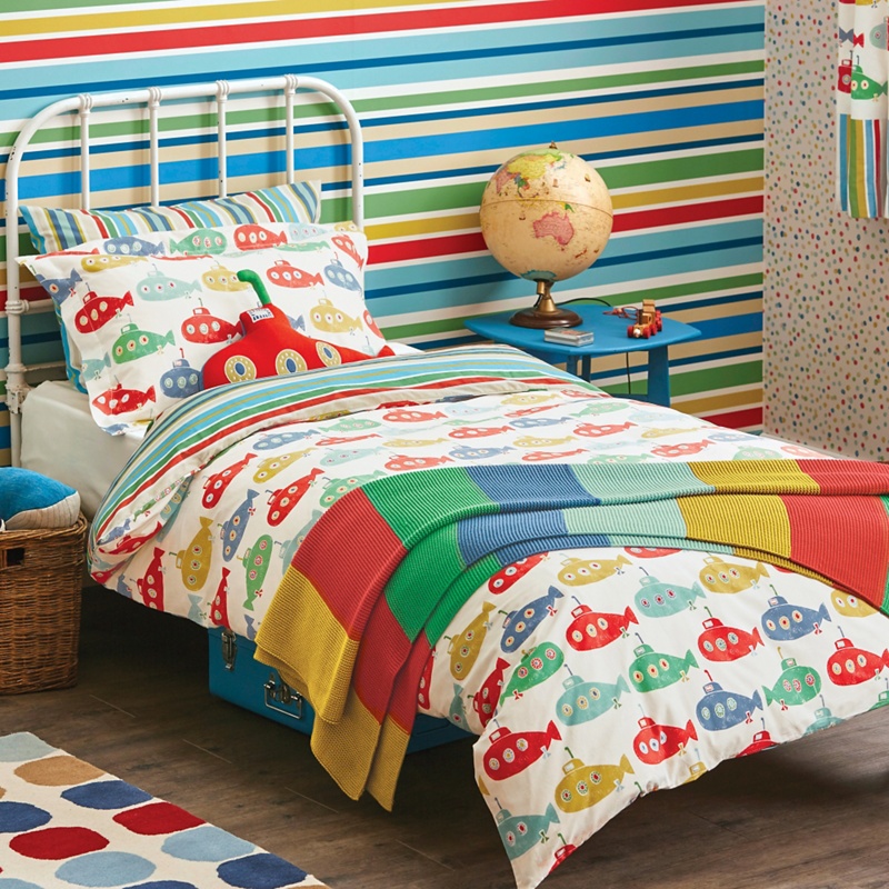 Scion Kids - Kids' White 'Up Periscope' Single Duvet Cover And Pillow Case Set Review