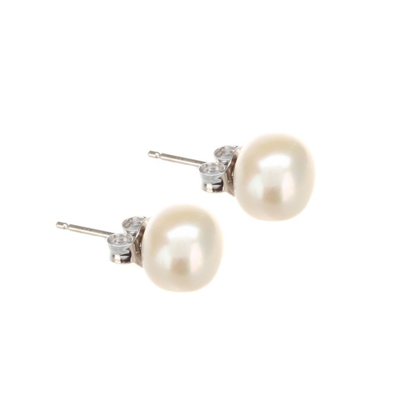 Pure Luxuries London - Gift Boxed 'Eleanor' 9-9.5Mm Freshwater White Pearl Button Stud Earrings Review