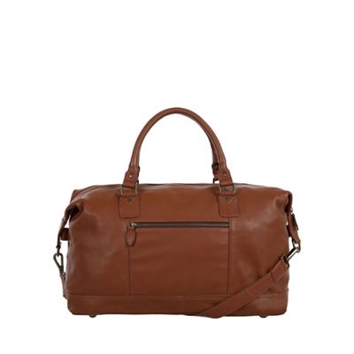 debenhams mens leather holdall