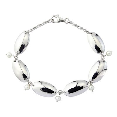 Precious Moments - Silver freshwater pearl pebble bracelet