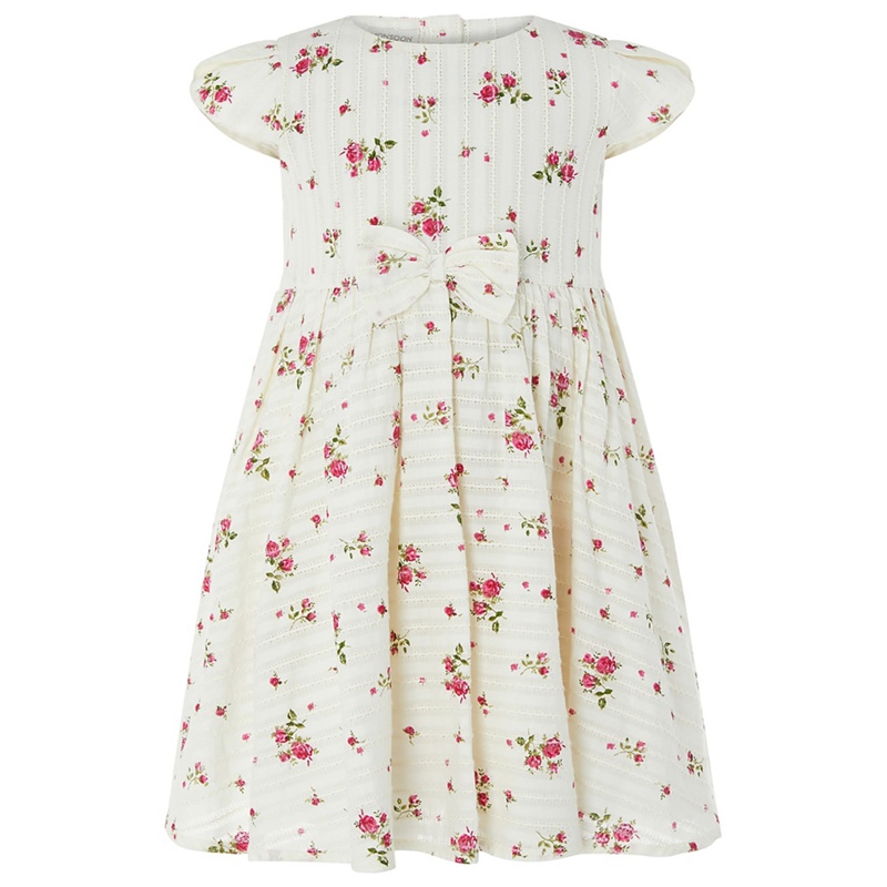 Monsoon - Baby Girls' White 'Pandora' Print Dress Review