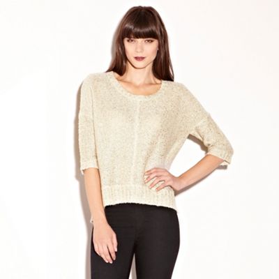 Gold Sequin Slouch Jumper