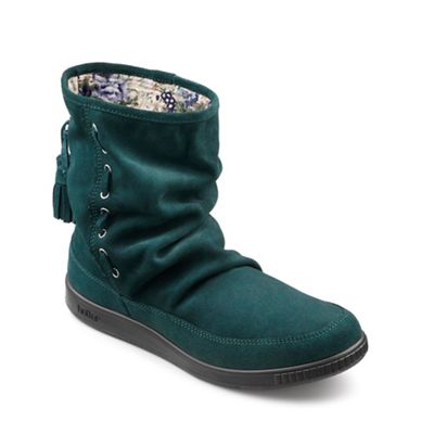 green pixie boots