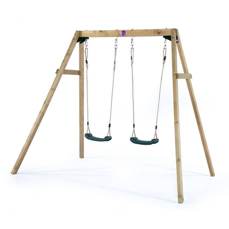 Plum - Wooden Double Swing Set Review