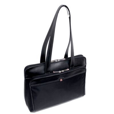 Black rhea ladies laptop bag