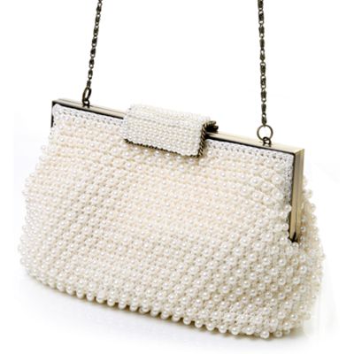 Ivory Bpearl evening bag