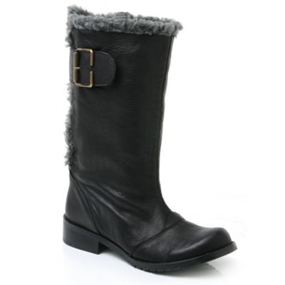 Black Rafluff calf boots