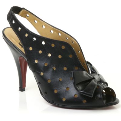 Black 'Curf' court shoes