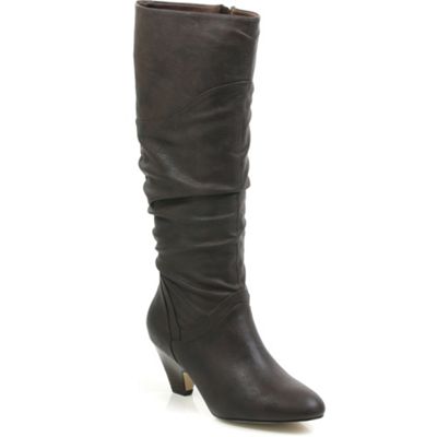 Dark Brown 'Rita' Calf Boot