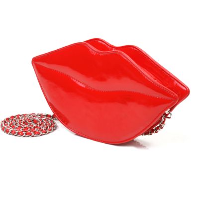 Red Bange Lip Shape Bag