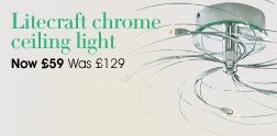 Shop chrome ceiling light