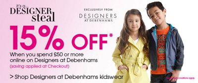 Shop Designers at Debenhams kidswear