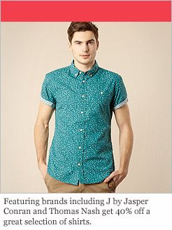 UP TO 40% OFF* SHIRTS