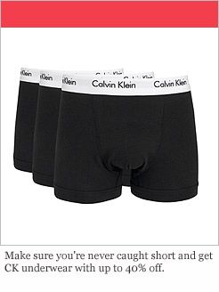 UP TO 40% OFF* CK UNDERWEAR