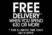 Free delivery over �30*
