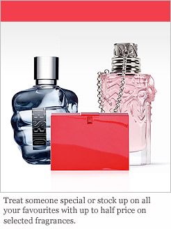 UP TO HALF PRICE* FRAGRANCE