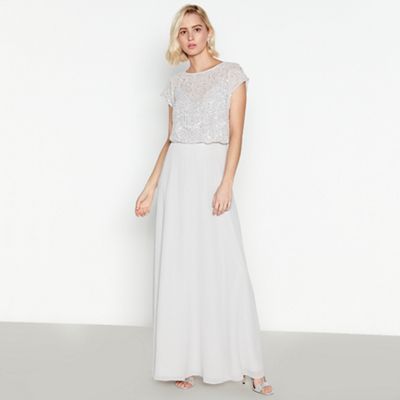 silver gown for debut