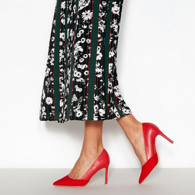 red wide fit stiletto