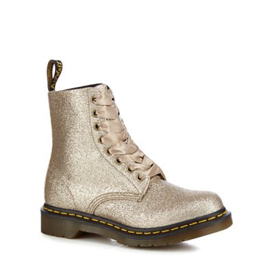 gold glitter dr martens