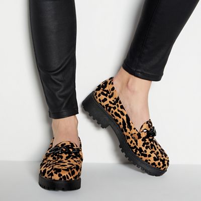animal print wide fit shoes