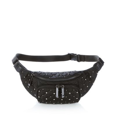 black studded bum bag