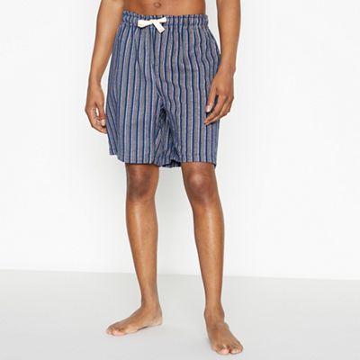 Mantaray Men Blue Striped Cotton Pyjama Shorts Men S Clothing Clothing Cate Org