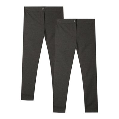 girls skinny fit school trousers