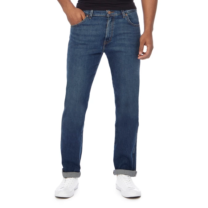 Blue Indigo 'Texas' Straight Jeans