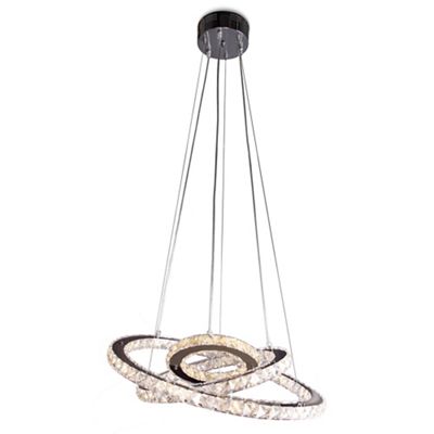 Glass Pendant Light Fitting debenhams stella crystal glass led pendant light