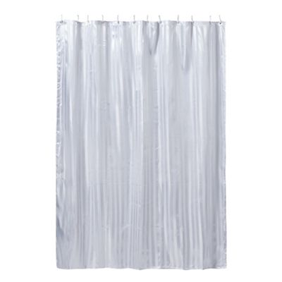 Debenhams White Striped Shower Curtain Debenhams