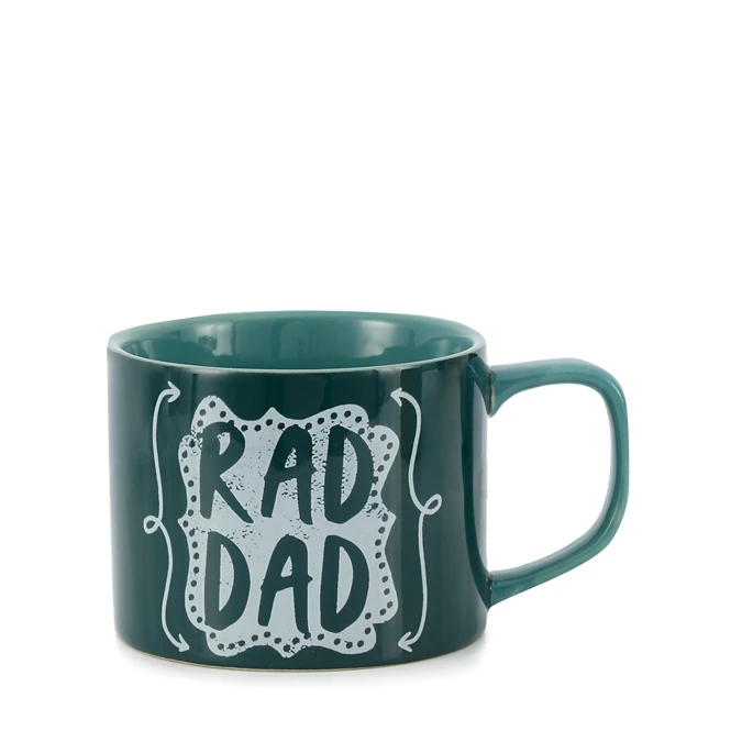 Green 'Rad Dad' mug