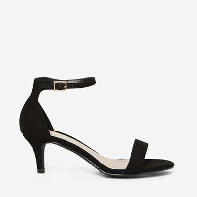 black kitten heels wide fit