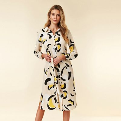 wallis animal print shirt dress