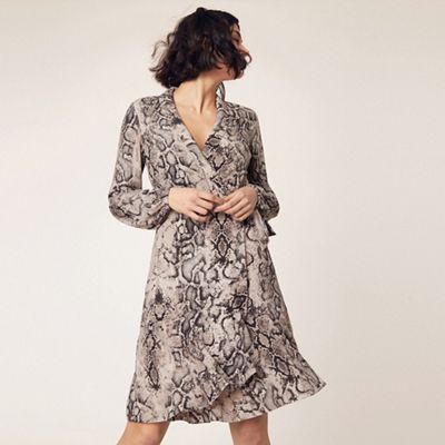 oasis snakeskin dress