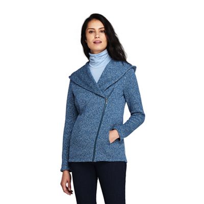 Blue plus hooded waterfall hoodie fleece