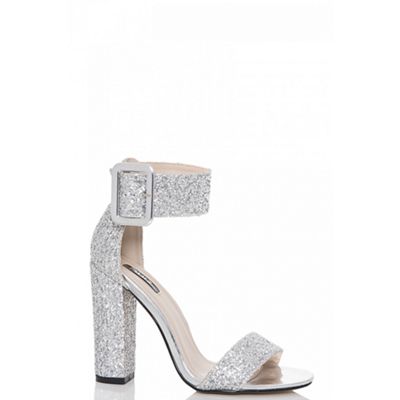 debenhams silver heels