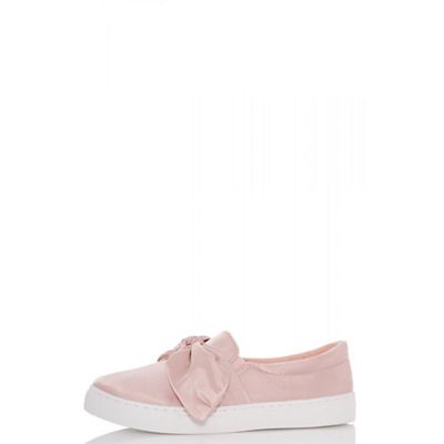 slip on trainers with bow