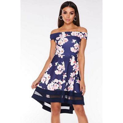 bardot dip hem dress