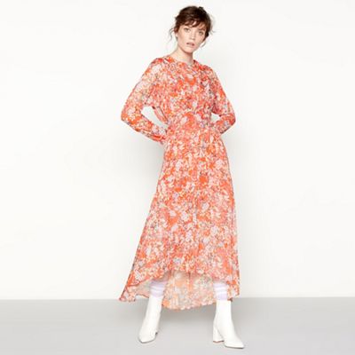 Studio by Preen - Orange floral print maxi dress