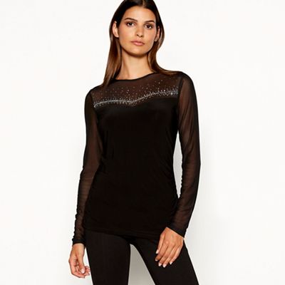Star by Julien Macdonald - Black hotfix top