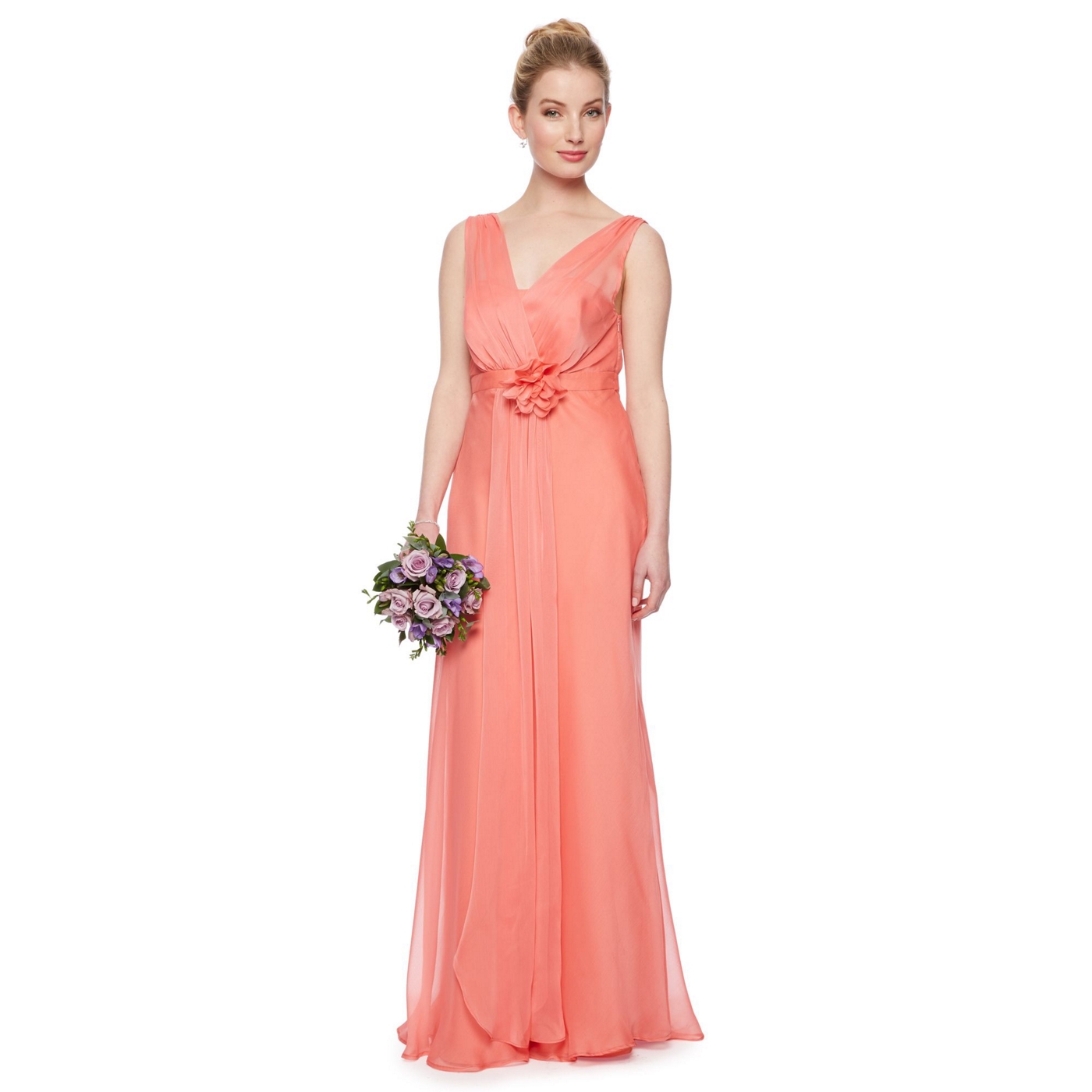 Debut Fleur Corsage Waist Maxi Dress